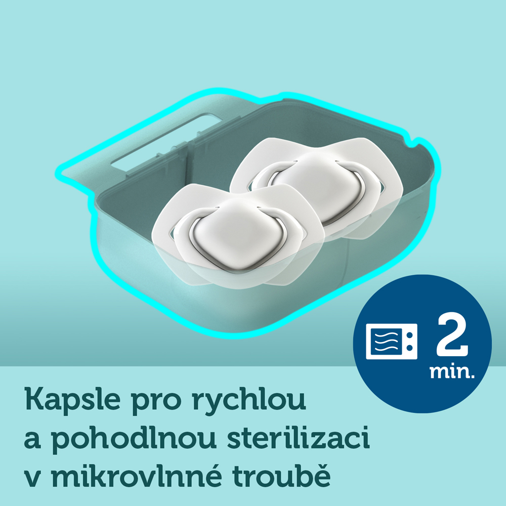 CANPOL BABIES Set symetrických silikónových cumlíkov Light touch 18m+ Pure color ružový