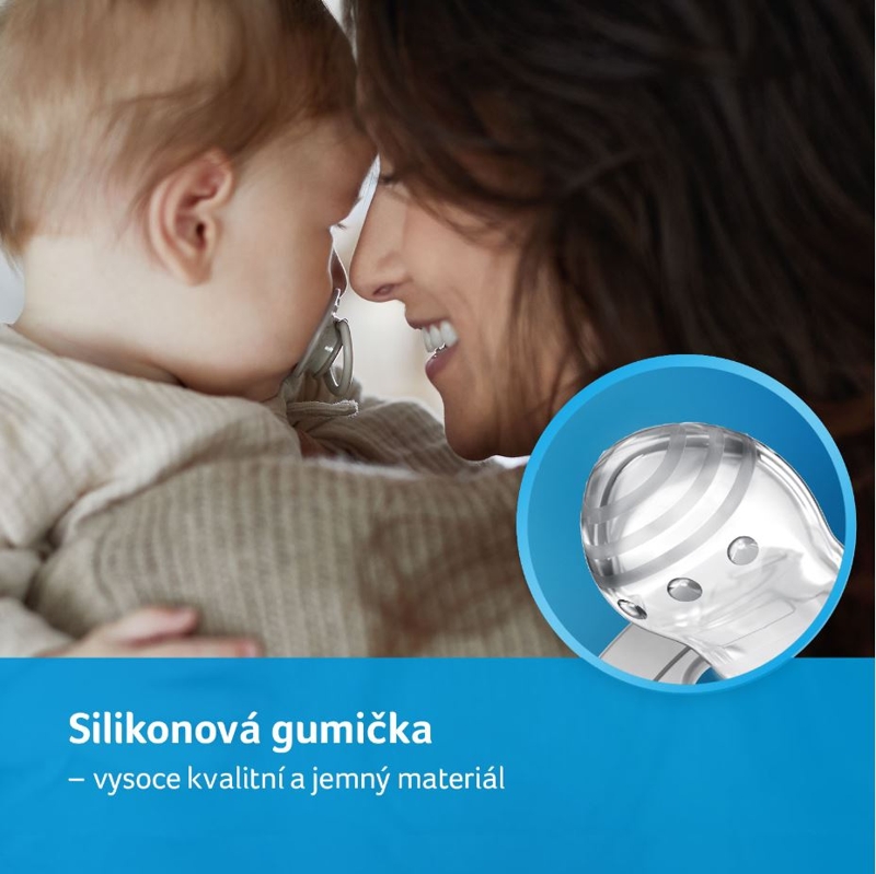 LOVI Dynamický utišujúci cumlík 3-6 m 2 ks Hey ružový