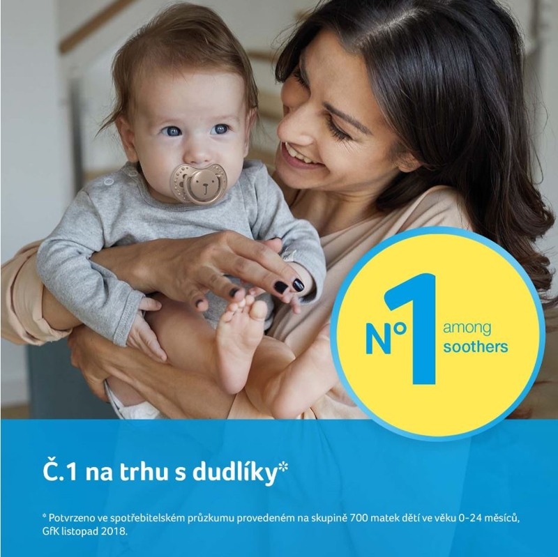 LOVI Dynamický utišujúci cumlík 6-18 m 2 ks Hey ružový