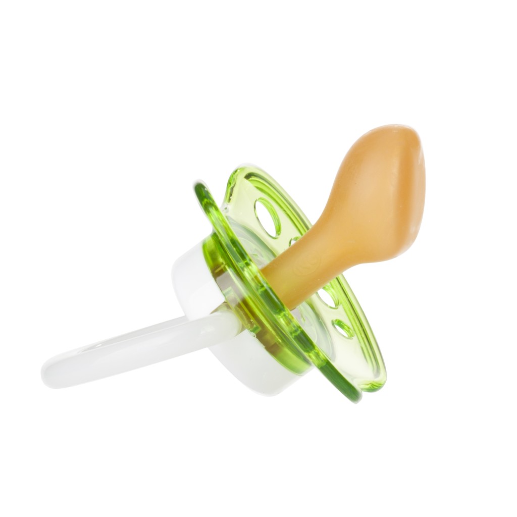 CANPOL BABIES Cumlík kaučukový anatomický 0-6m TOYS - zelená