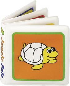 CANPOL BABIES Měkká knížka pískací vybarvovací - želva