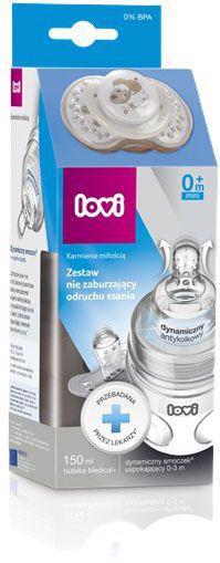 LOVI Dojčenská fľaša 150 ml 0% BPA super vent. + cumlík