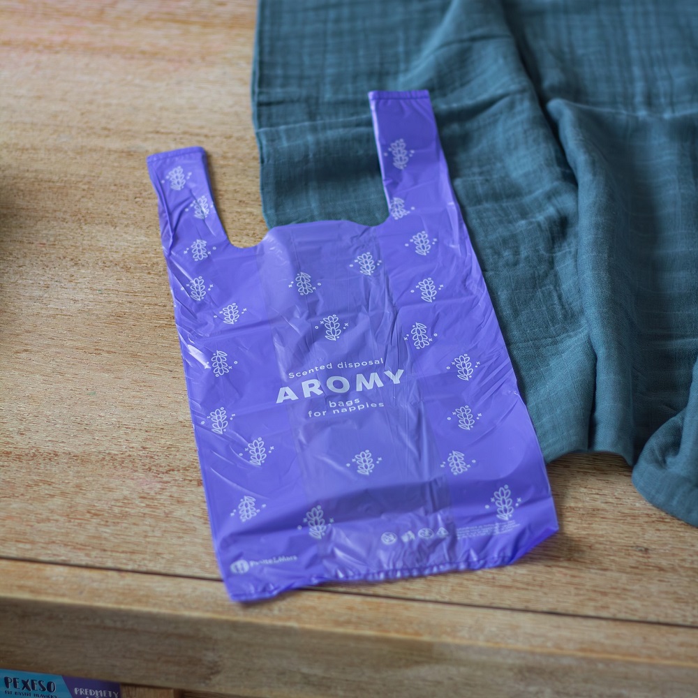 PETITE&MARS Vrecká voňavé na plienky s úchytmi Aromy, 100 ks