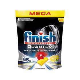 FINISH Quantum Ultimate Lemon Sparkle - kapsule do umývačky riadu 65 ks