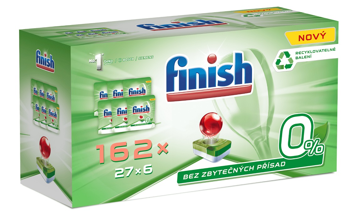 FINISH 0% (162 ks) Gigapack – tablety do umývačky riadu