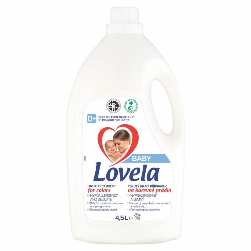 LOVELA Baby tekutý prací prípravok na farebnú bielizeň 4,5 l / 50 pracích dávok,  V001435