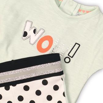 DIRKJE Set 2dielny C-SO JOYFUL WOW 56 White-Mint