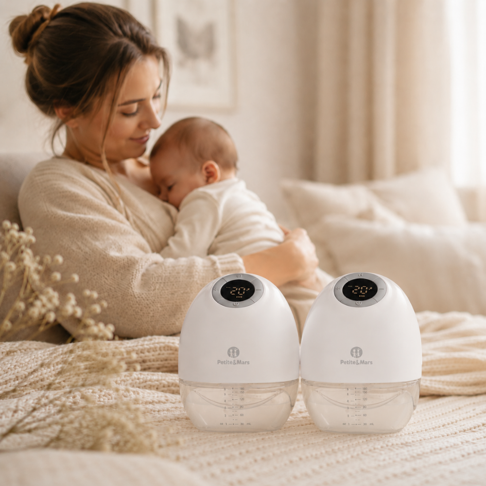 PETITE&MARS Odsávačka materského mlieka elektrická handsfree Gaia Duo