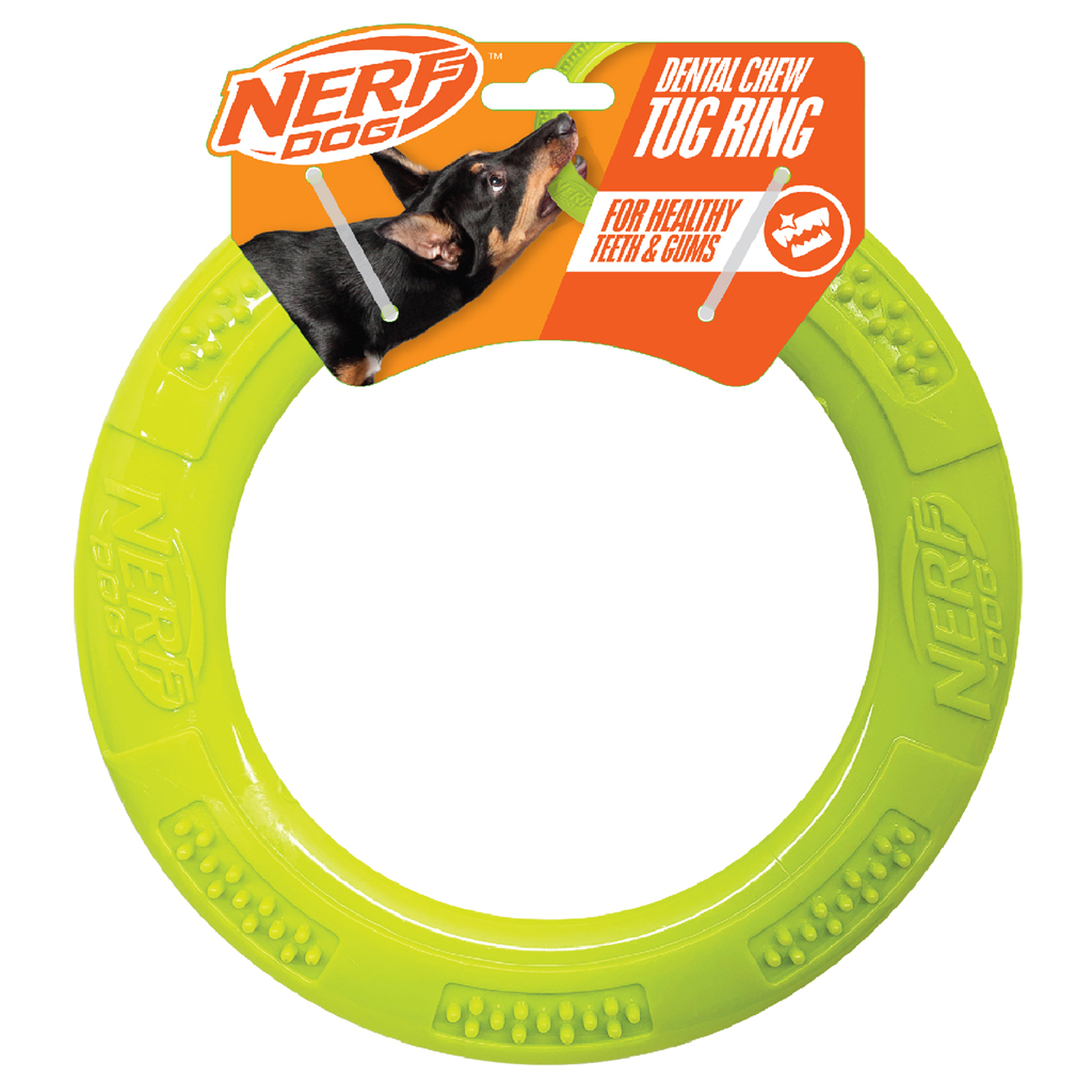 NERF DOG Hračka pro psy dentální tahadlo ve tvaru kruhu 23 cm