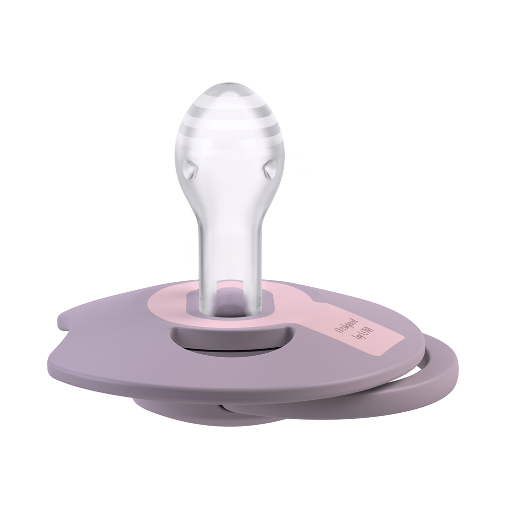 LOVI Cumlík silikónový dynamický Prime 6-18m 2ks Baby Lilac/Violet