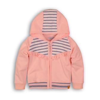 Mikina na zips s kapucňou C-SO SOFT WHO RUN THE WORLD 74 Pink
