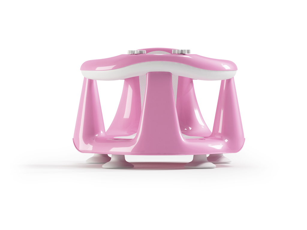 OK BABY Sedadlo do vane protišmykové Flipper Evolution s prísavkami 6–15m Pink