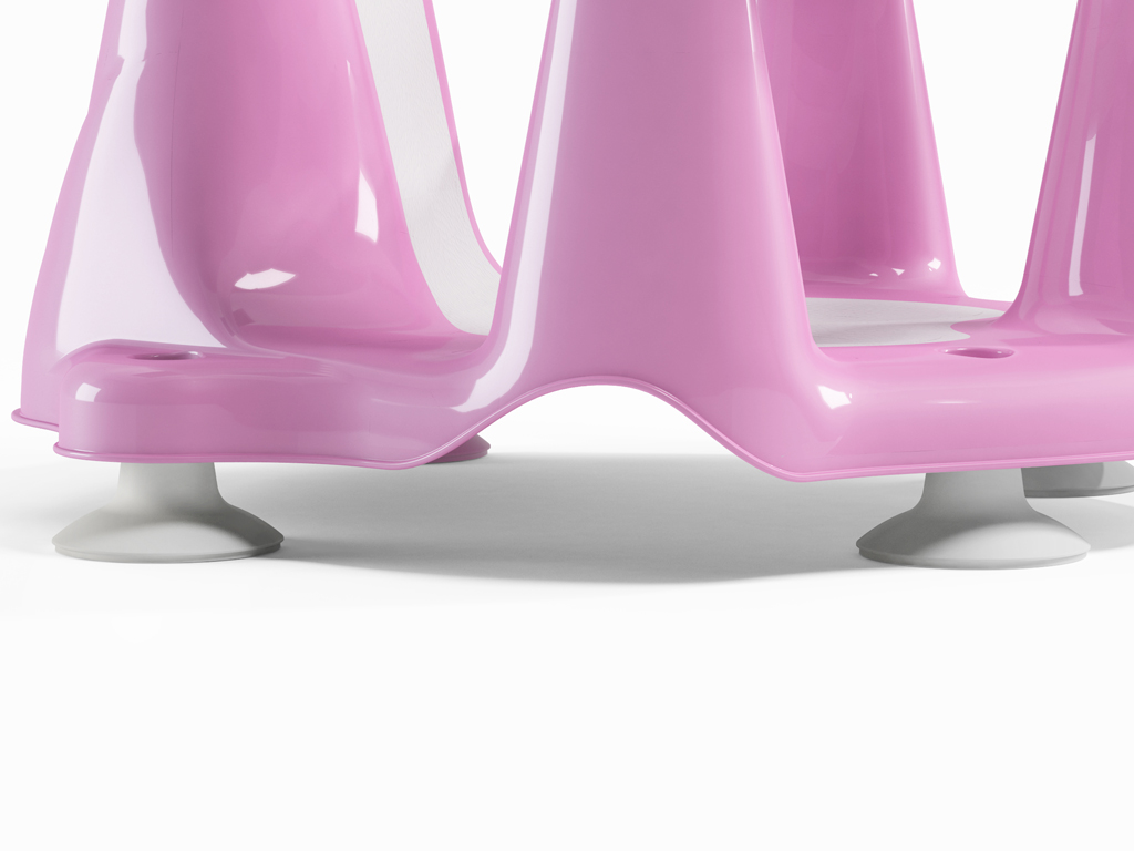 OK BABY Sedadlo do vane protišmykové Flipper Evolution s prísavkami 6–15m Pink
