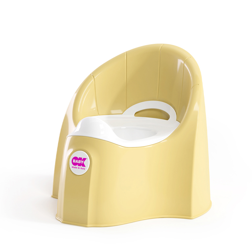 OK BABY Nočník ergonomický Pasha s vyberateľnou nádobou Lemon