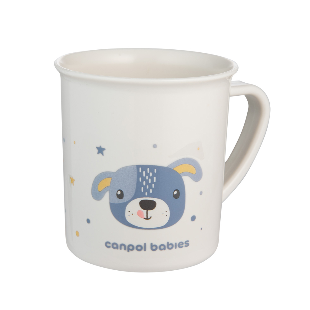 CANPOL BABIES Hrnček plastový CUTE ANIMALS - psík 170 ml