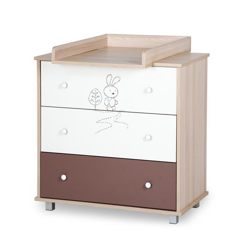 Komoda SAFARI drevená acru-ash 93x87x73cm