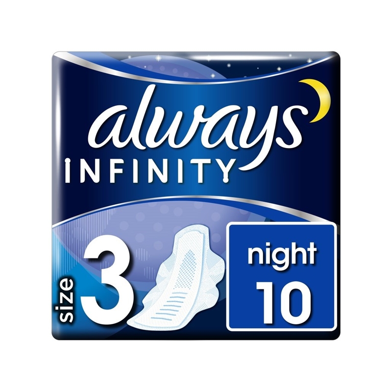 ALWAYS Infinity Night Vložky hygienické 10 ks