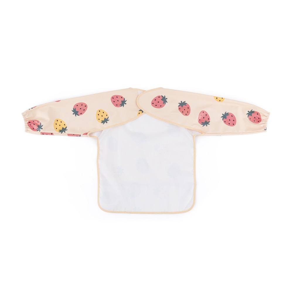 PETITE&MARS Podbradník s dlhým rukávom Ben Beige Strawberies