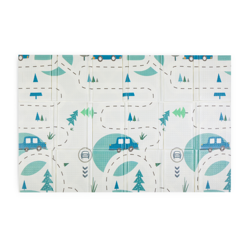 PETITE&MARS Podložka na hranie skladacie Campy L 130x200cm Cars&Arabesca