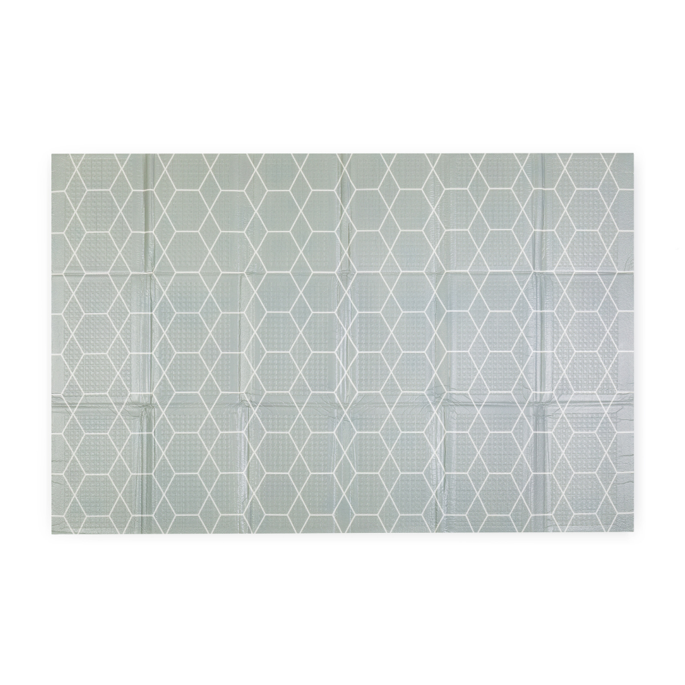 PETITE&MARS Podložka na hranie skladacie Campy L 130x200cm Animals&Hexagon