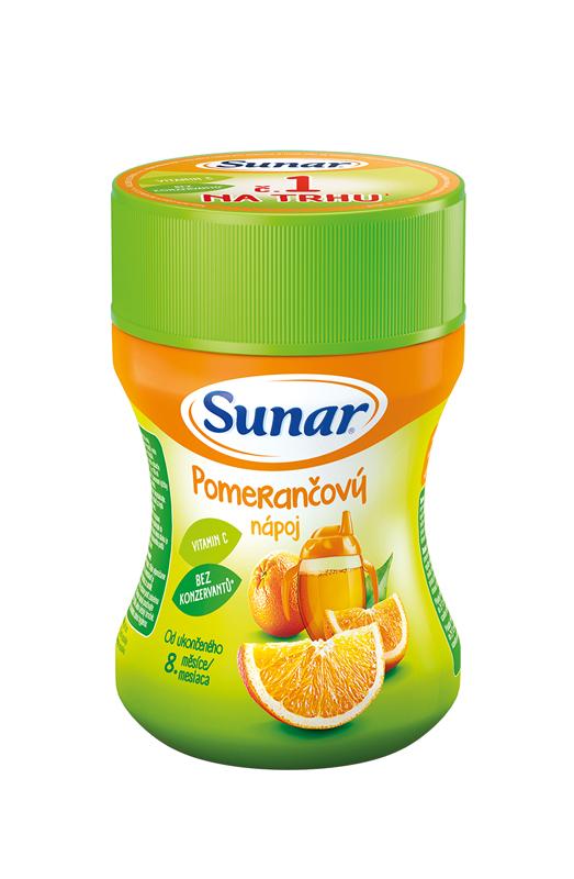 SUNAR Nápoj rozpustný pomarančový - dóza 200 g