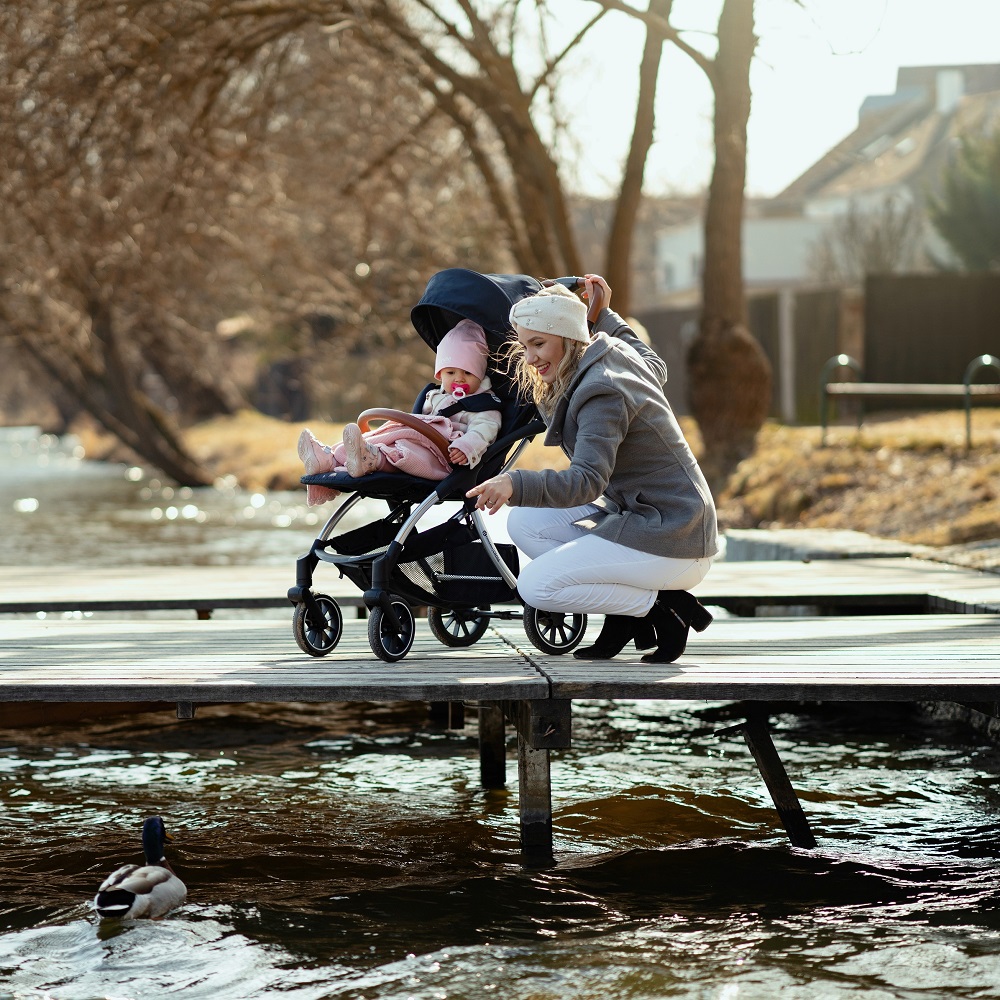 PETITE&MARS Kočárek sportovní Cross Anthracite Blue