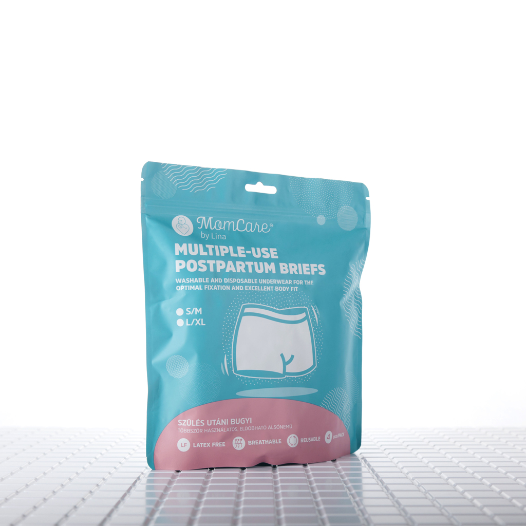 MOMCARE Kalhotky poporodní pro více použití vel. L-XL 4 ks
