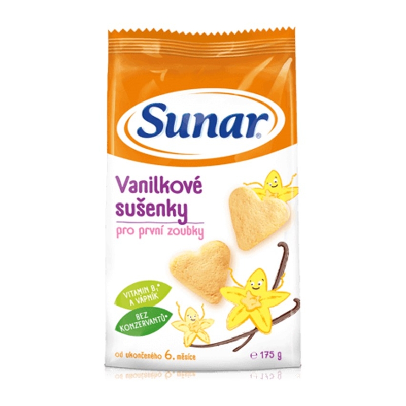 SUNAR Sušenky vanilkové 175 g