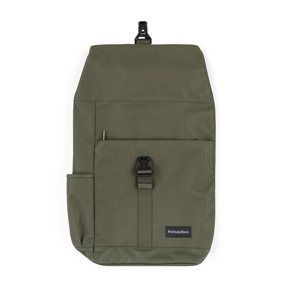 PETITE&MARS Batoh prebaľovací na kočík Jackob Military Green