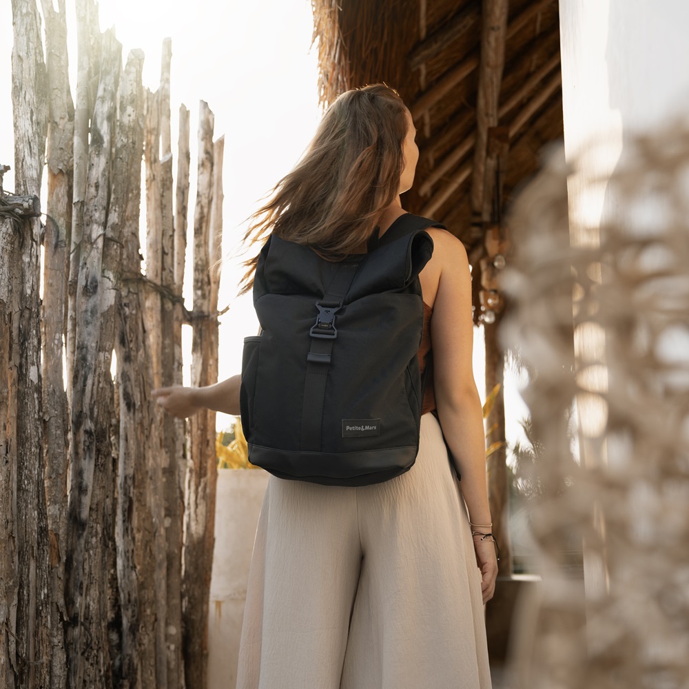 PETITE&MARS Batoh prebaľovací na kočík Jackob Ultimate Grey