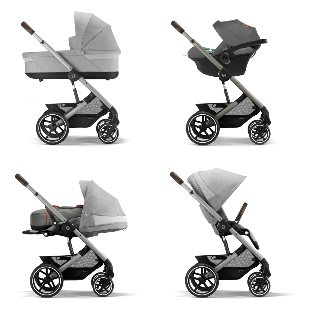 CYBEX Kočík športový Balios S Lux Silver Lava Grey Gold