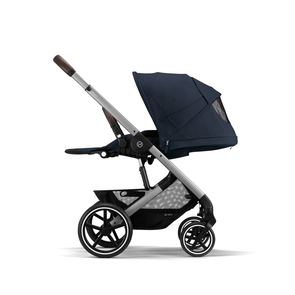 CYBEX Kočík športový Balios S Lux Silver Ocean Blue Gold