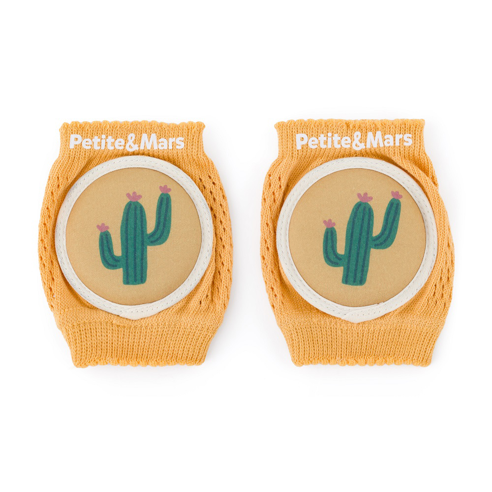 PETITE&MARS Chrániče kolen elastické na lezení Follow Intense Ochre