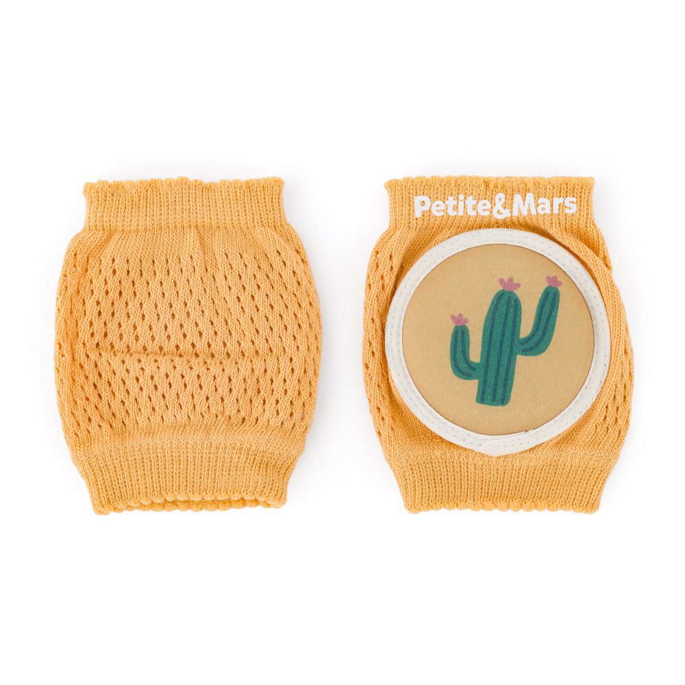 PETITE&MARS Chrániče kolen elastické na lezení Follow Intense Ochre