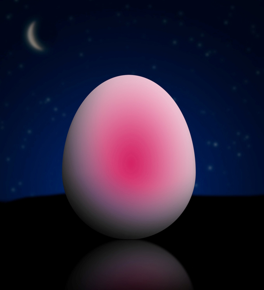 REER LED Svetlo nočné vajíčko meniace farby