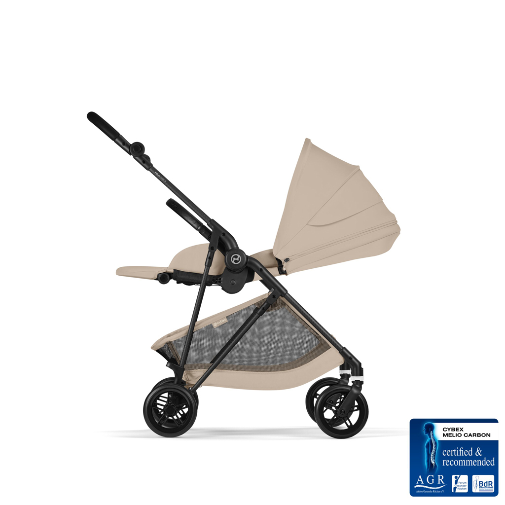 CYBEX Športový kočík Melio Carbon Almond Beige Gold