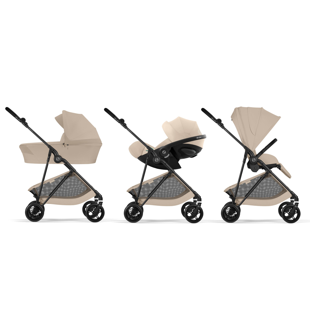 CYBEX Športový kočík Melio Carbon Almond Beige Gold