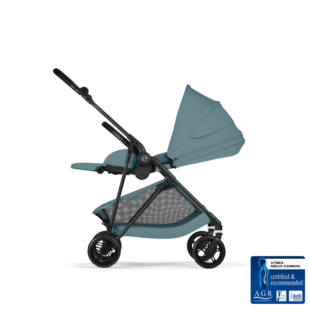 CYBEX Športový kočík Melio Carbon Stormy Blue Gold