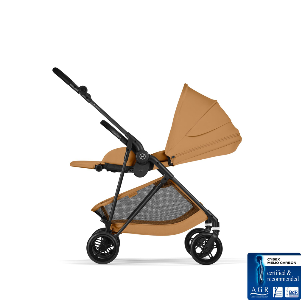 CYBEX Športový kočík Melio Carbon Cinnamon Yellow  Gold