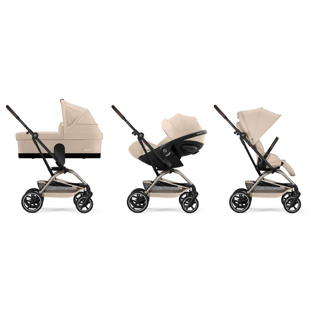 CYBEX Športový kočík Eezy S Twist+ 2 Taupe - Almond Beige Gold