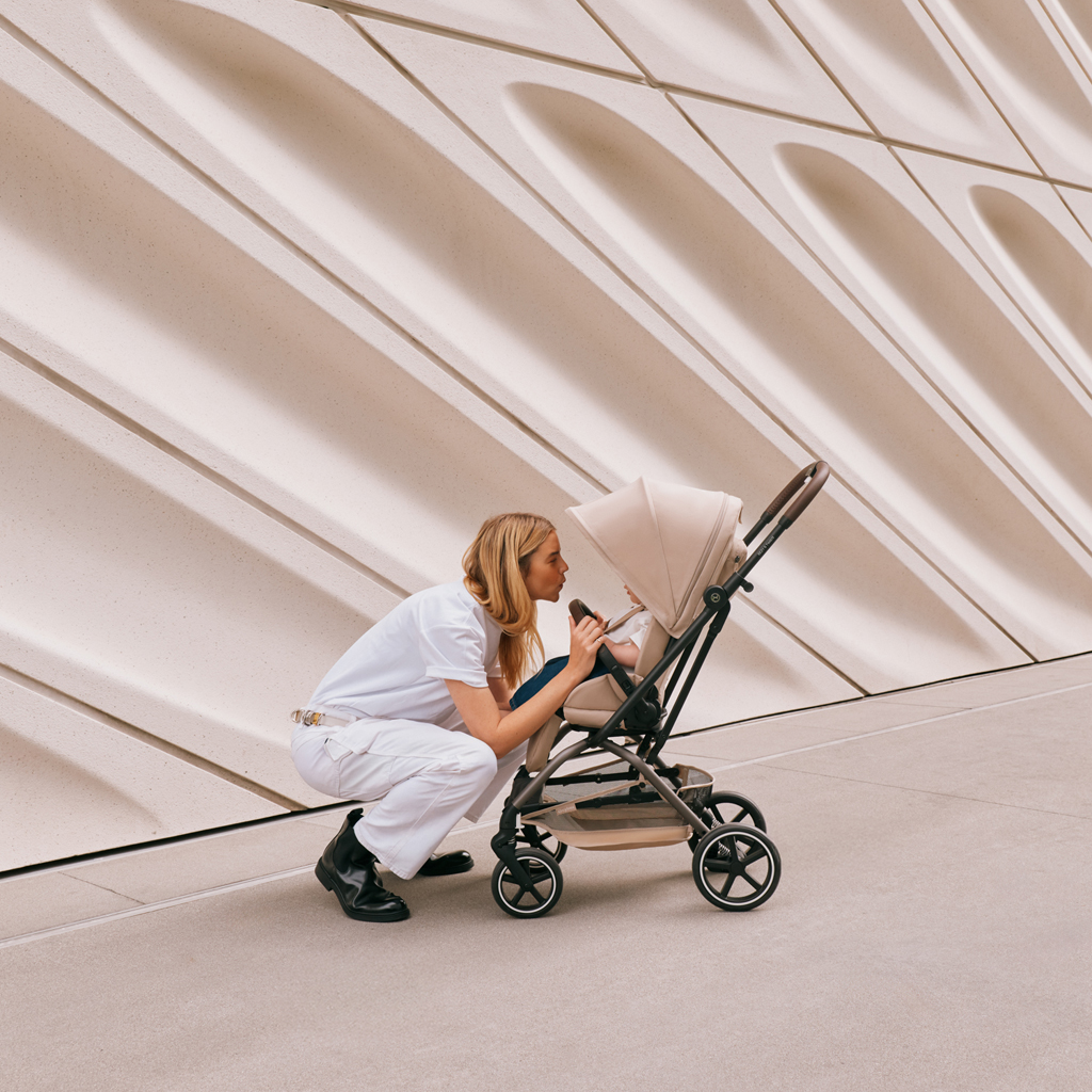 CYBEX Športový kočík Eezy S Twist+ 2 Taupe - Stormy Blue Gold