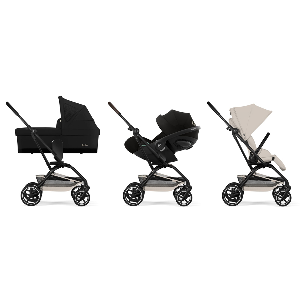 CYBEX Športový kočík Eezy S Twist+ 2 Black - Dune Grey Gold