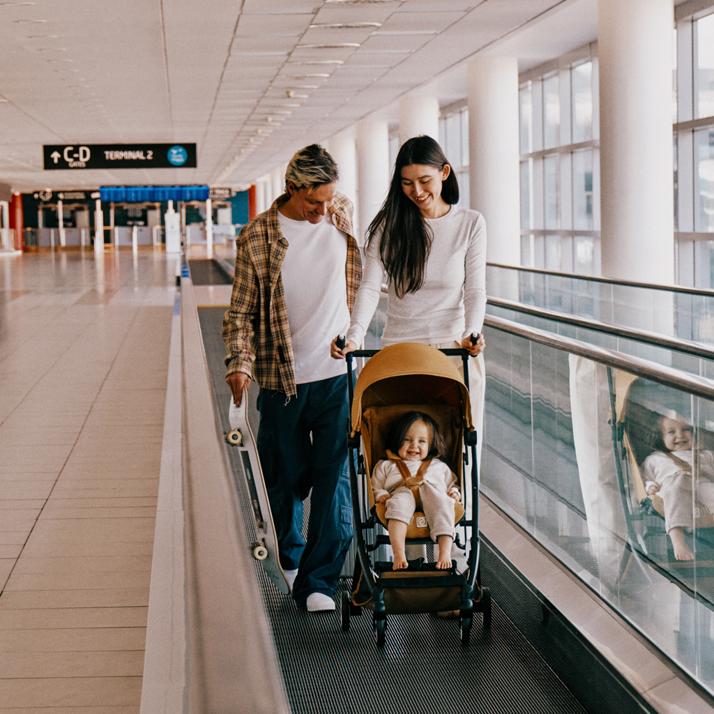 CYBEX Golfový kočík Libelle Dune Grey (Black Frame) Gold