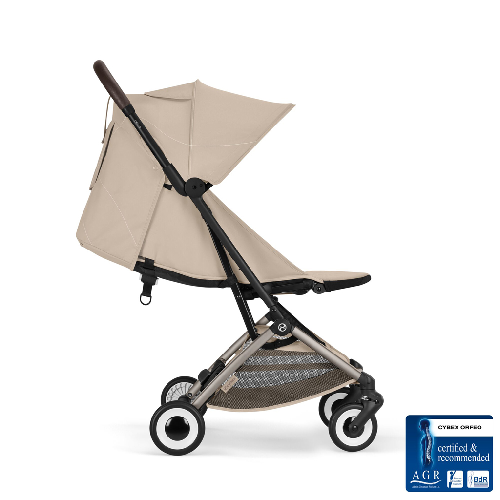 CYBEX Golfový kočík Orfeo Almond Beige (Taupe Frame) Gold