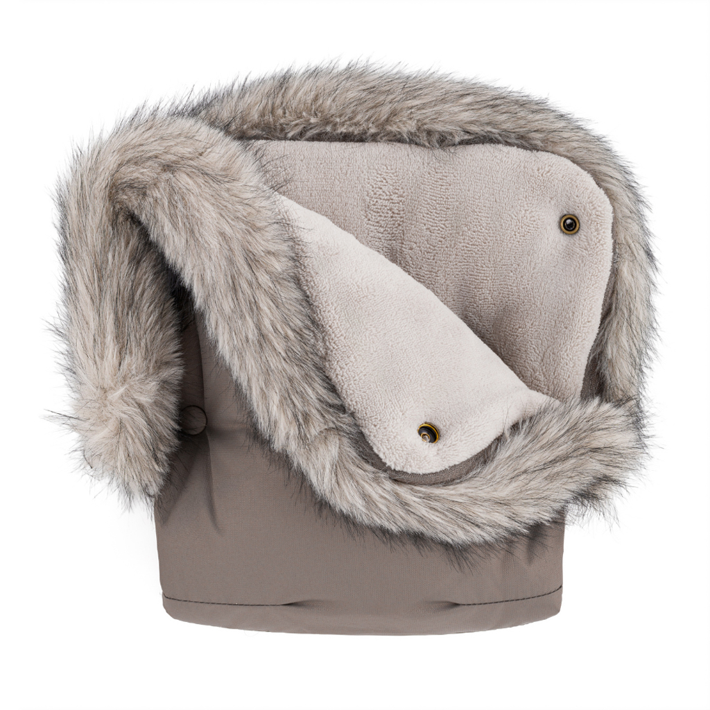 PETITE&MARS Rukávnik / rukavice Furry Mocha Mousse