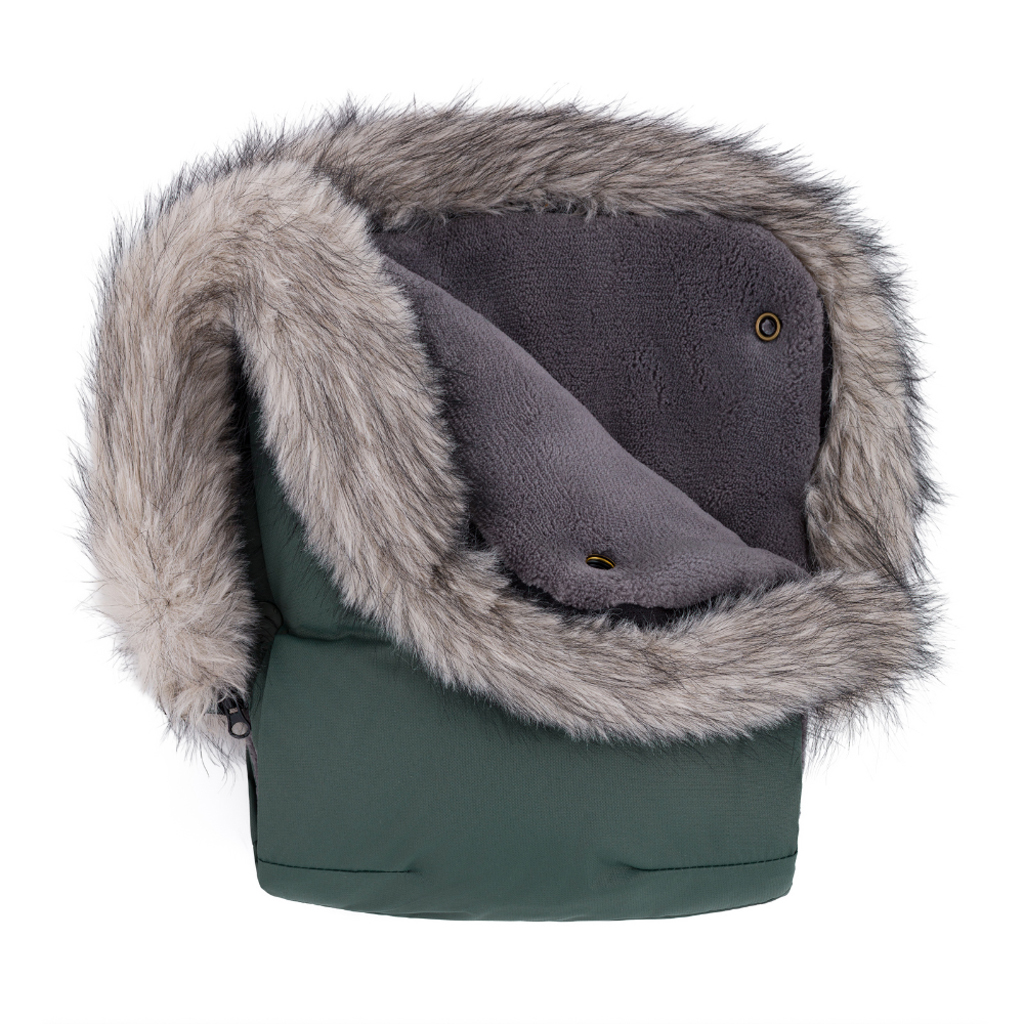 PETITE&MARS Rukávnik / rukavice Furry Veritable Khaki