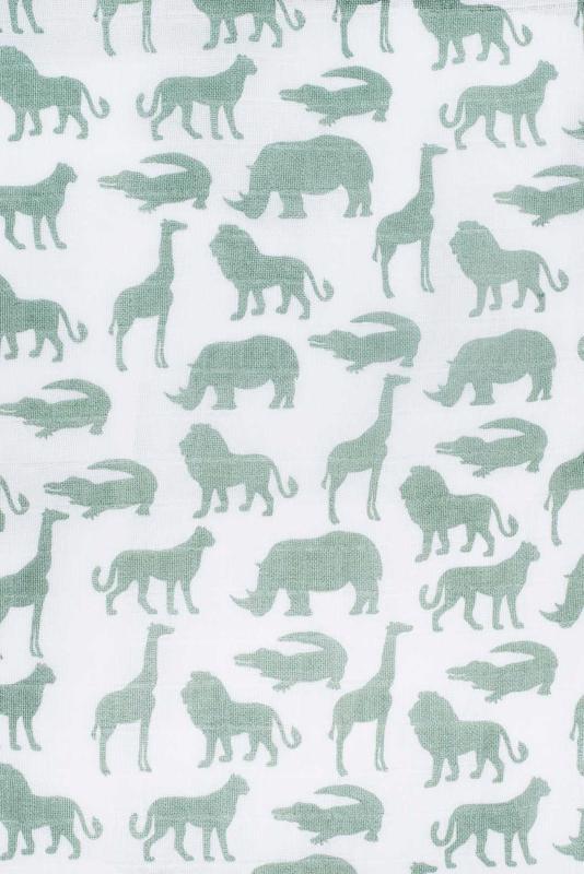 JOLLEIN Bavlnené plienky 4 ks (70x 70 cm) - Safari Forest green