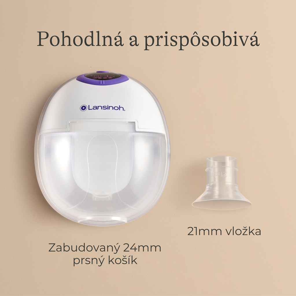 LANSINOH Odsávačka materského mlieka elektrická dvojitá handsfree Duo