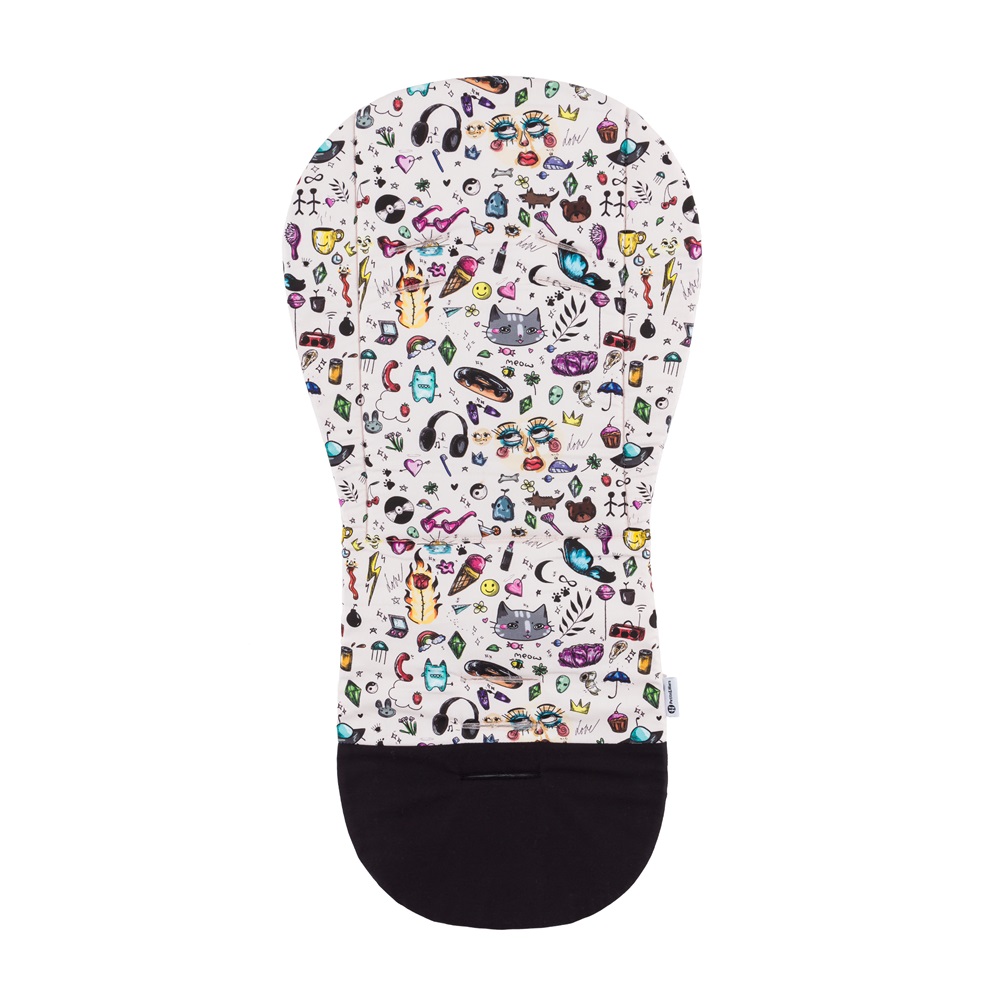 PETITE&MARS Vložka do kočárku Foamy Limited 100 Tattoo