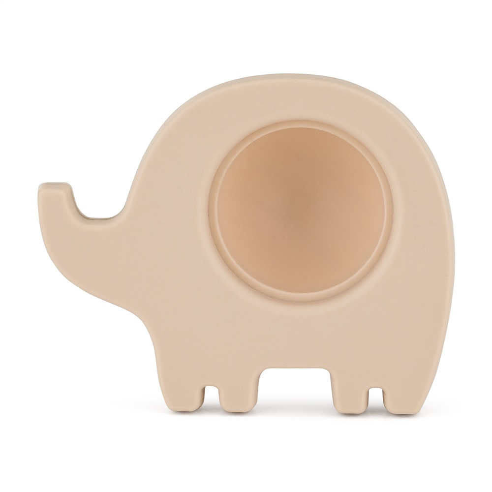 PETITE&MARS Hračka silikonová Elephant Edwin Dusty Rose 6m+